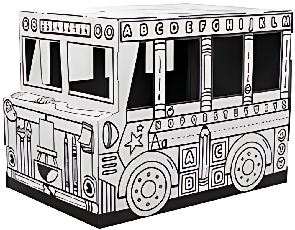 Fellowes Bus de jeu en carton ondulé