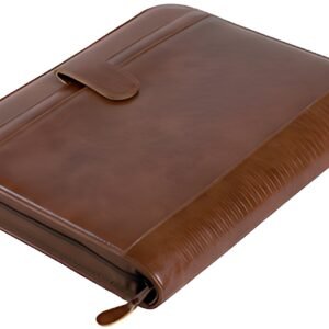 Alassio Serviette classeur "VITERBO", A4, similicuir, marron