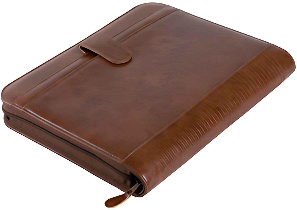 Alassio Serviette classeur "VITERBO", A4, similicuir, marron
