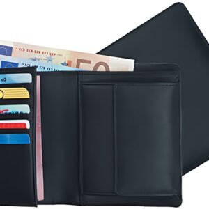 Alassio Portefeuille combiné, cuir, noir