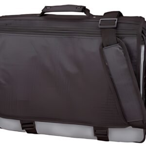 LiGHTPAK Sac à bandoulière "WAVE", Polyester, noir/gris
