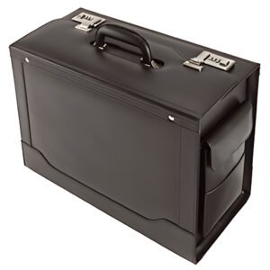 Alassio Valise pour pilotes "ANCONA", cuir, noir