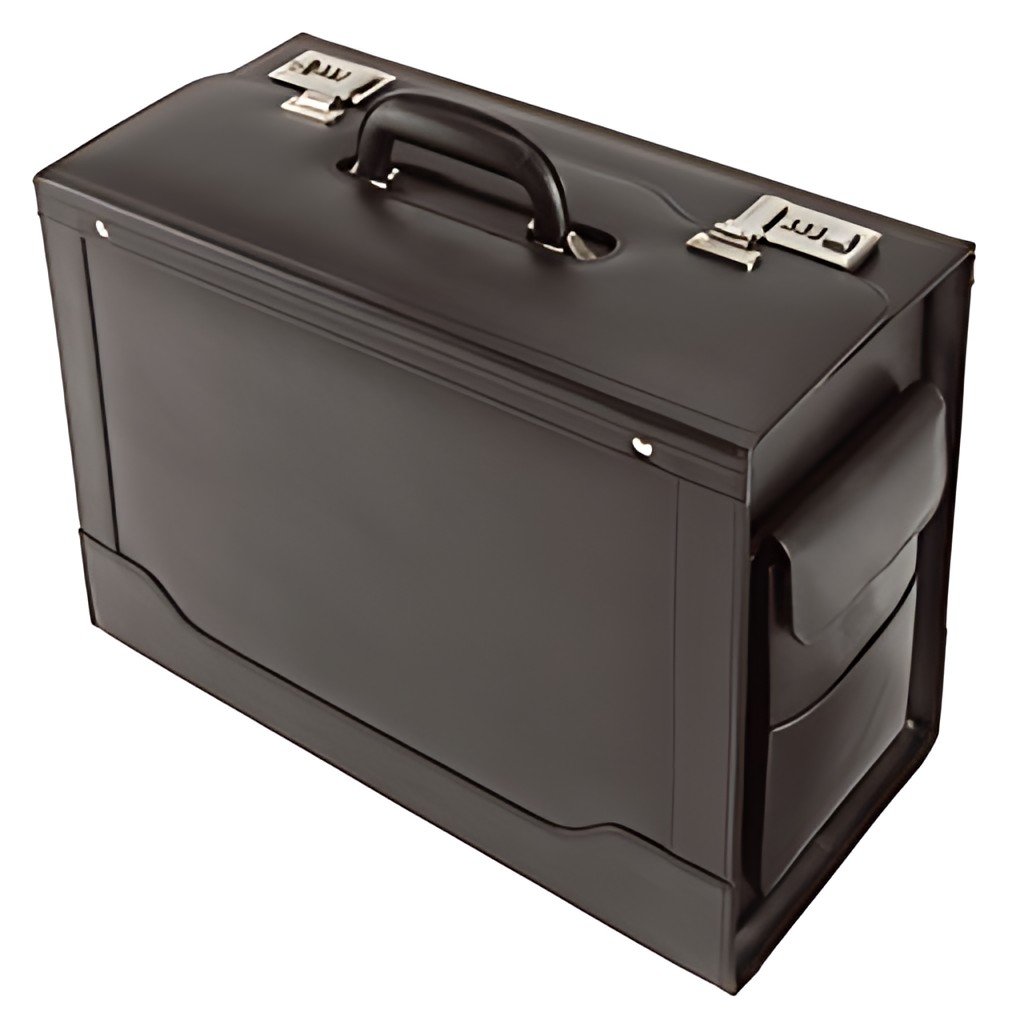 Alassio Valise pour pilotes "ANCONA", cuir, noir