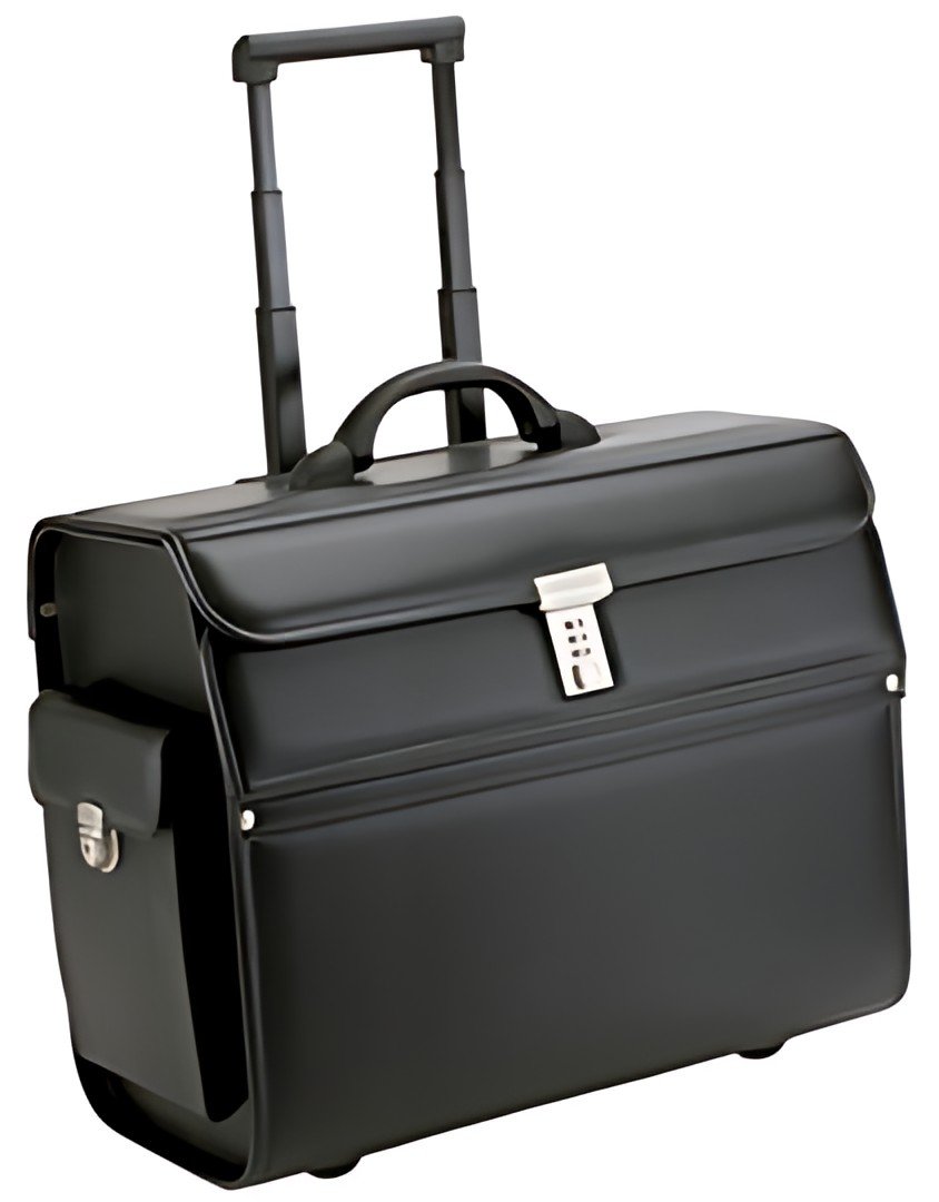 Alassio Valise pour pilotes "MONDO", similicuir, noir