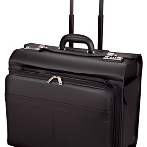 Alassio Valise pour pilotes "SAN REMO", en similicuir, noir