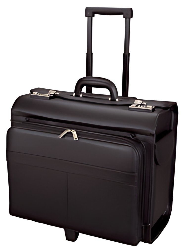 Alassio Valise pour pilotes "SAN REMO", en similicuir, noir