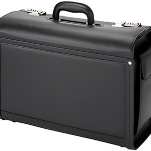 Alassio Valise pour pilotes "Genova", similicuir, noir