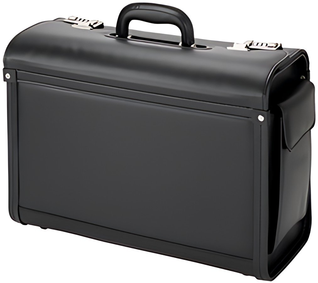 Alassio Valise pour pilotes "Genova", similicuir, noir