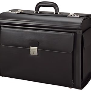 Alassio Valise pour pilotes "VICENZA", simili cuir, noir