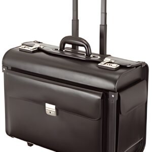 Alassio Valise pour pilotes SILVANA, simili cuir, noir