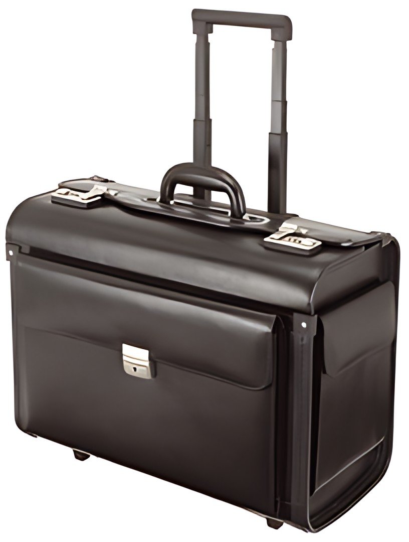 Alassio Valise pour pilotes SILVANA, simili cuir, noir
