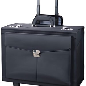 Alassio Valise pour pilote "ROCCA II", microfibre, noir