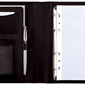Alassio Serviette classeur "BENACO", A5, similicuir, noir