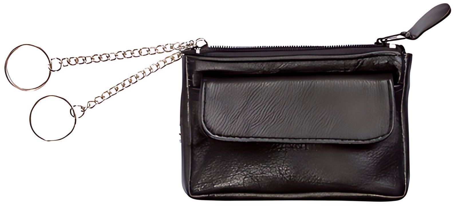 Alassio Etui porte-clés, cuir nappa, noir