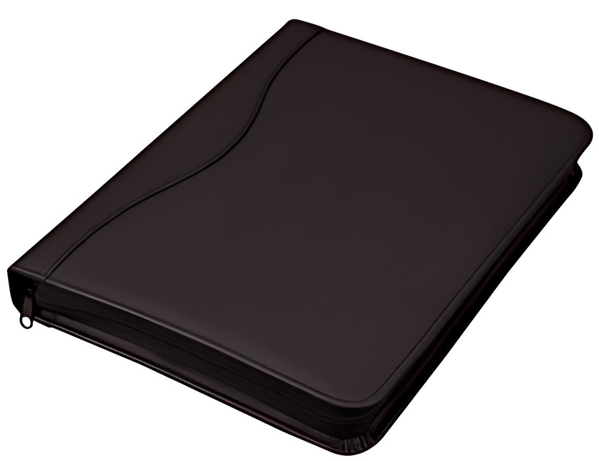 Alassio Serviette classeur "RONDO", A4, similicuir, noir