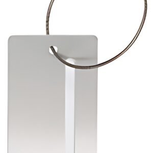 JSA Porte-étiquette de bagage, en aluminium, avec champ