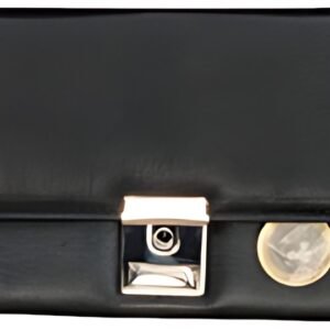 Alassio Portefeuille de serveur, en cuir nappa, noir