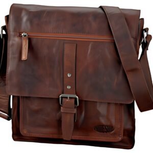 PRIDE&SOUL Sac à bandoulière "ETHAN", cuir, marron