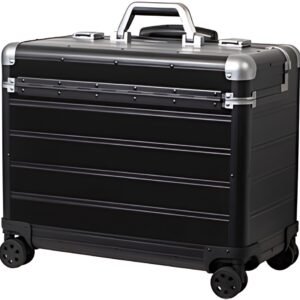 ALUMAXX Valise pour pilotes "PANDORA", aluminium, noir mat
