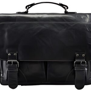 PRIDE&SOUL Sac à bandoulière "Business Sac XL", cuir, noir