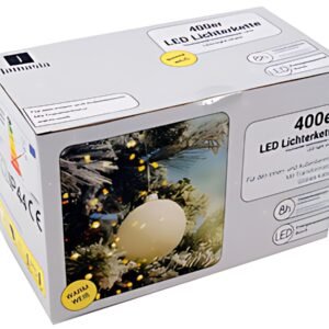 Jamasia Guirlande lumineuse LED, 400 ampoules, IP 44, vert
