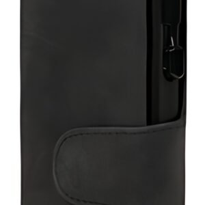 CLICKSAFE Porte-monnaie avec porte-cartes, cuir Hunter, noir