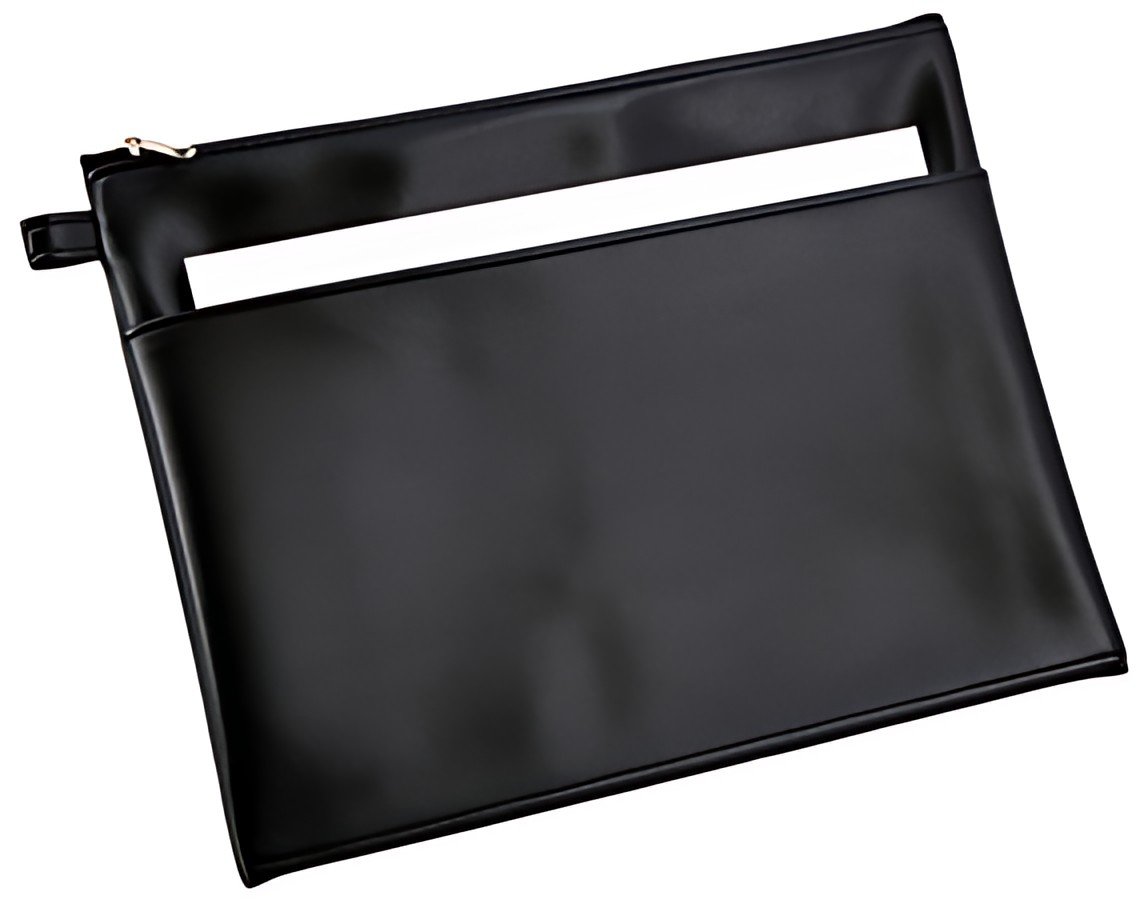 Alassio Sac de banque avec poche frontale, noir