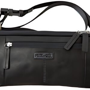 PRIDE&SOUL Sac ceinture STREET, cuir, noir