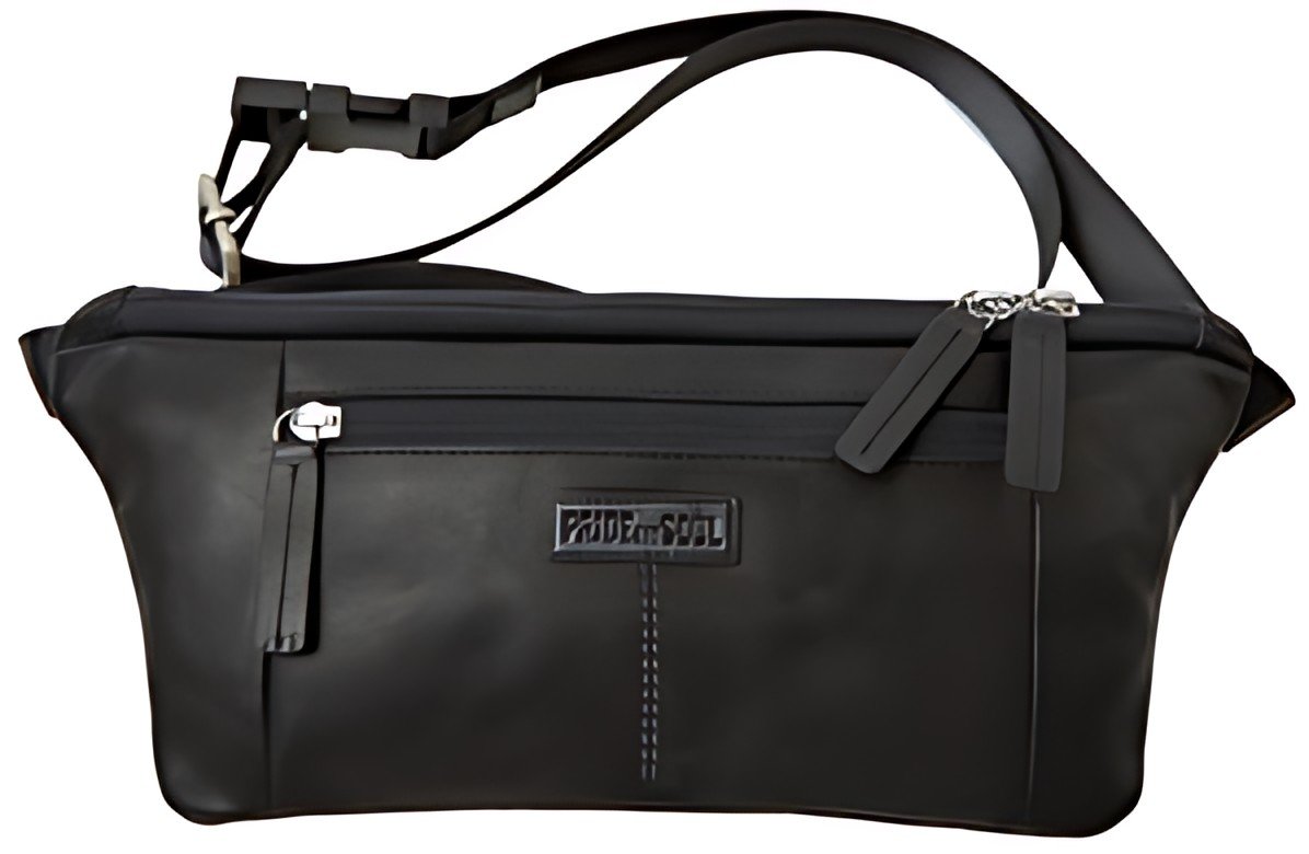 PRIDE&SOUL Sac ceinture STREET, cuir, noir