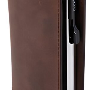 CLICKSAFE Porte-monnaie SLIM avec porte-cartes, marron