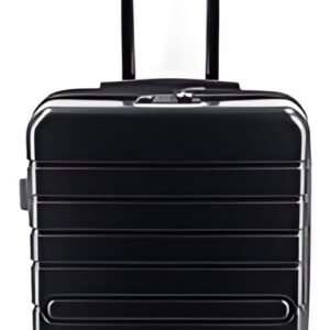 JSA Trolley de voyage, en ABS recyclé à 50%, taille M, noir