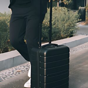 JSA Trolley de voyage, en ABS recyclé à 50%, taille S, noir