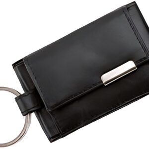 Alassio Mini porte-monnaie avec ornement métallique, noir