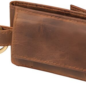Alassio Mini porte-monnaie, en cuir, marron