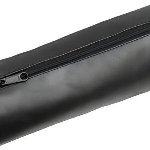 Alassio Trousse ronde XXL, en cuir, noir