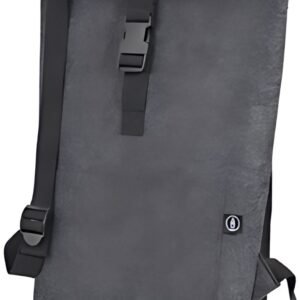 STOP Sac à dos rolltop pour laptop, feutre RPET, gris foncé
