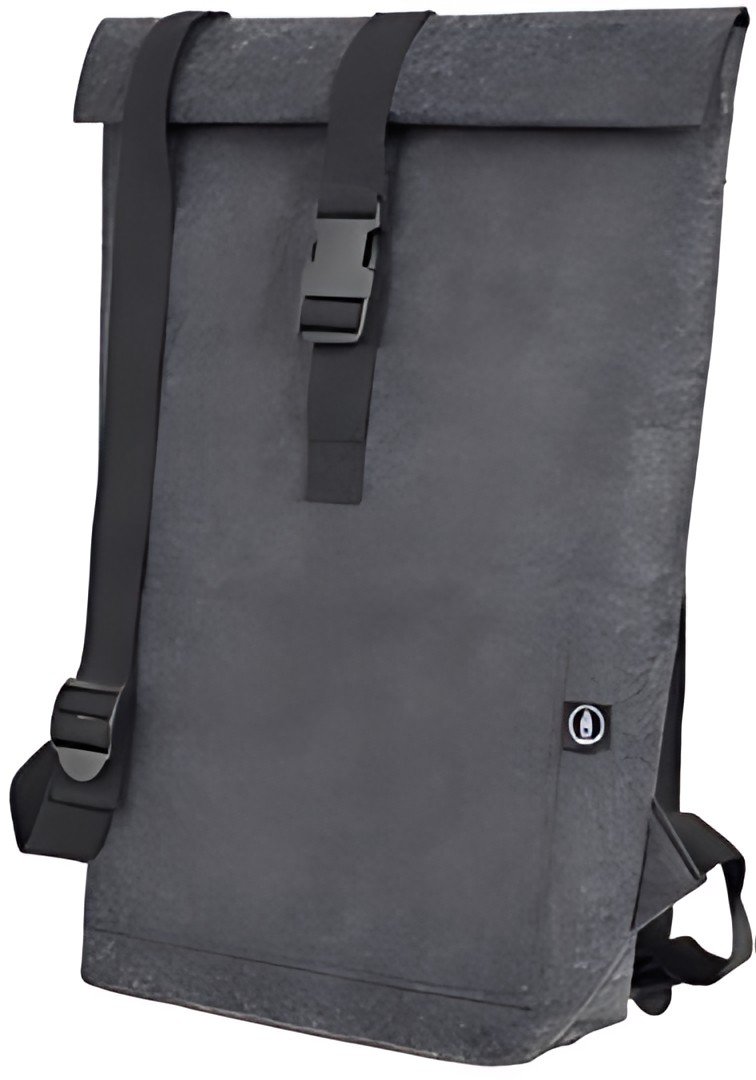 STOP Sac à dos rolltop pour laptop, feutre RPET, gris foncé