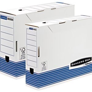 Fellowes BANKERS BOX SYSTEM boîte d'archives, (L)100mm, bleu