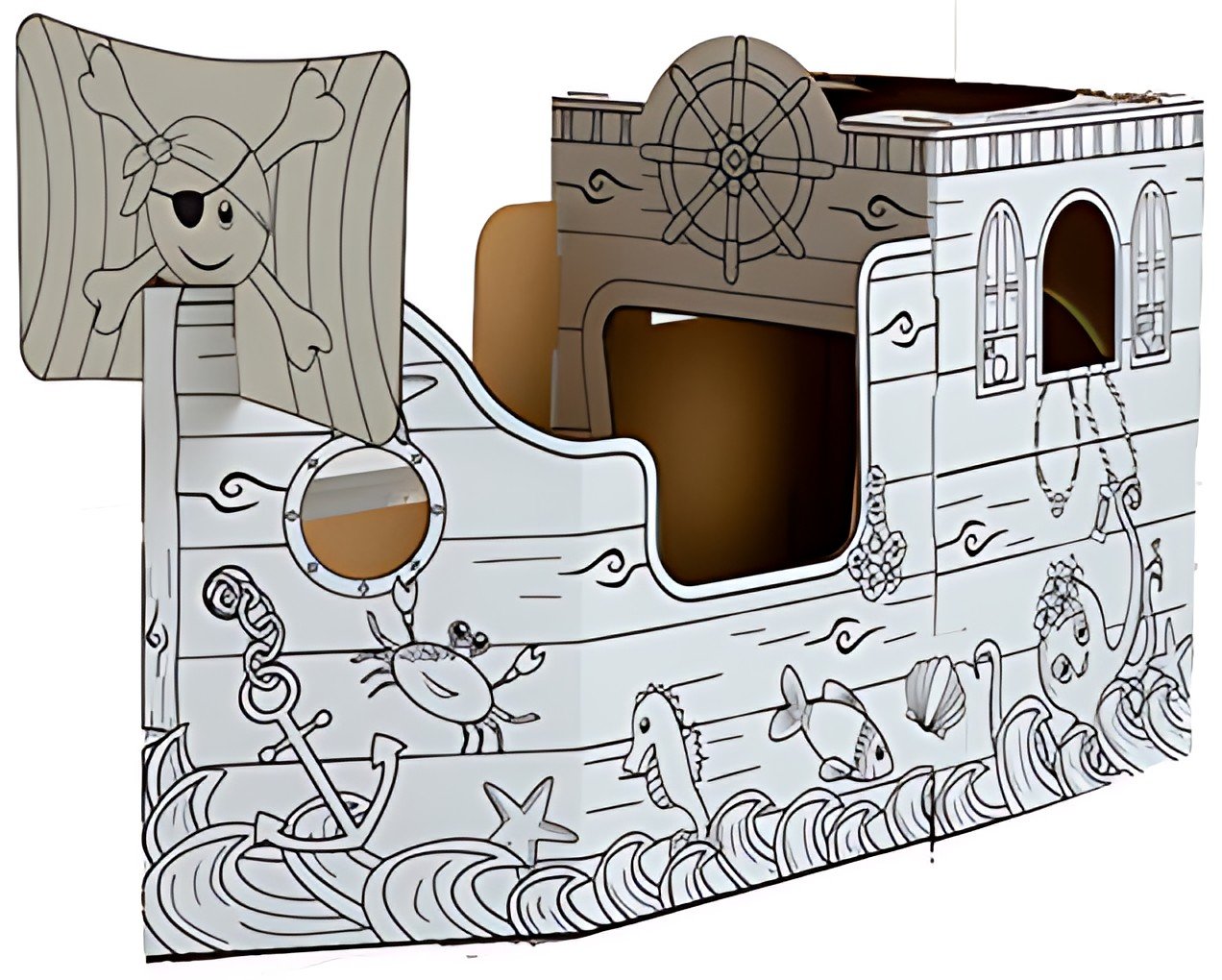 Fellowes Bankers Box Carton de jeu XL BATEAU DE PIRATES