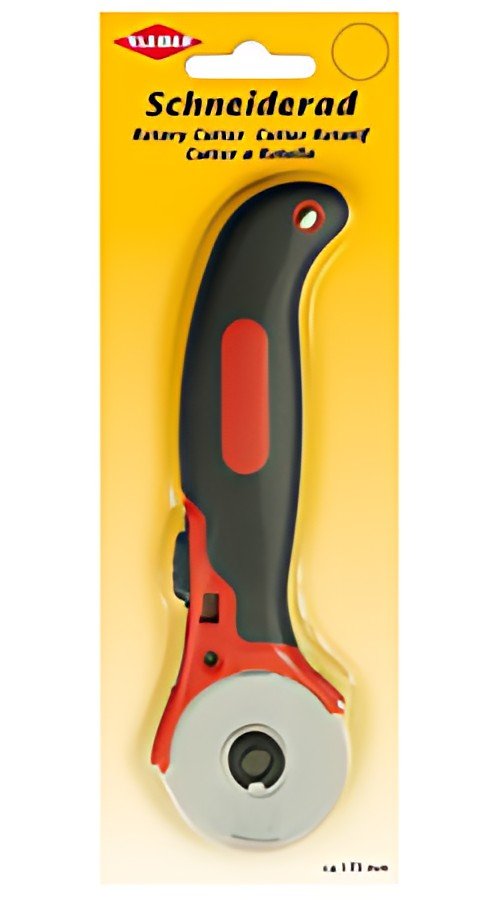 KLEIBER Cutter rotatif, diamètre lame: 45 mm, noir/rouge