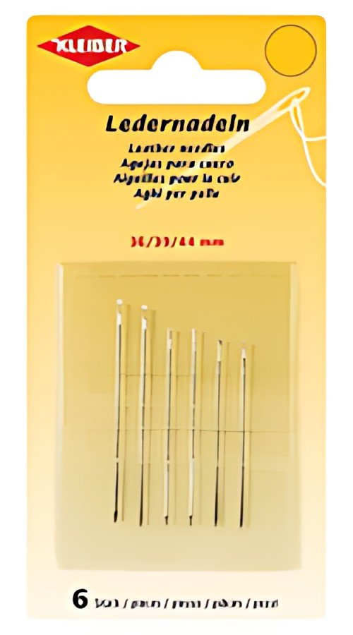 KLEIBER Set d'aiguilles pour cuir, 6 pièces