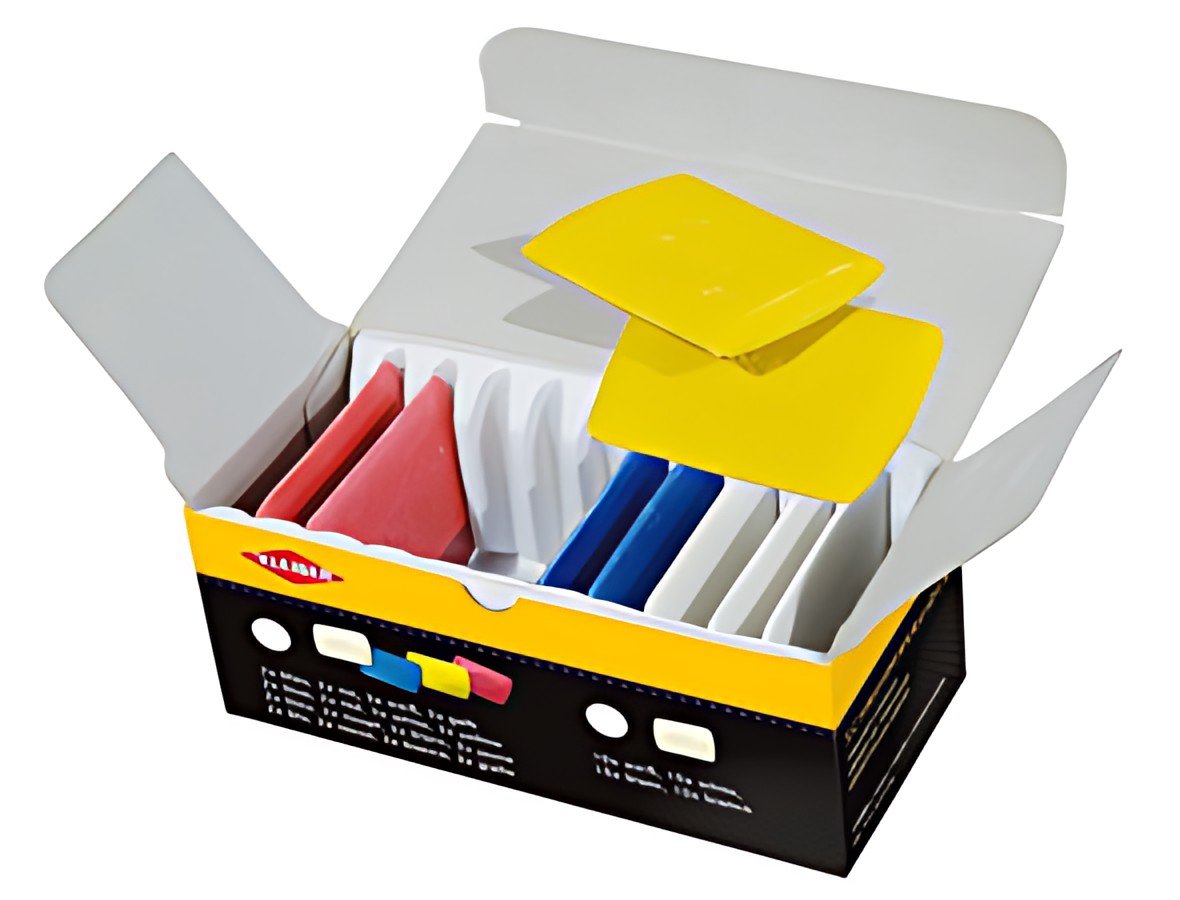 KLEIBER Craie de tailleur, set de 10, couleurs assorties