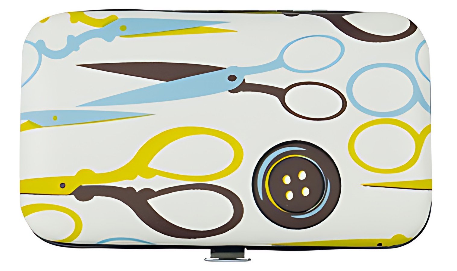 KLEIBER Etui de couture de voyage "Design", 24 pièces, blanc