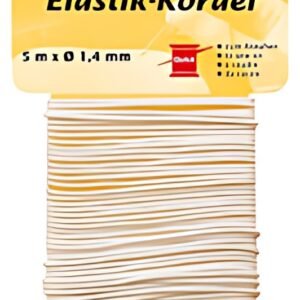 KLEIBER Cordon élastique, 1,4 mm x 5 m, blanc