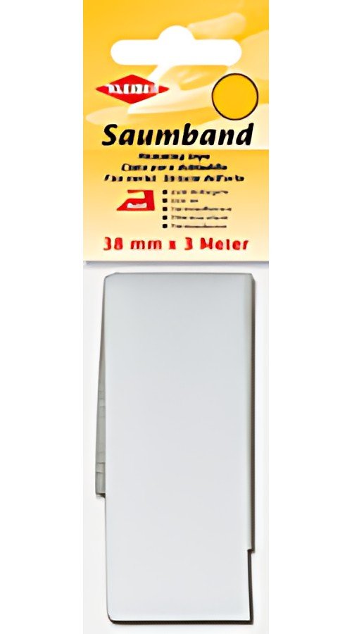 KLEIBER Ourlet thermocollant, 38 mm x 3 m, blanc