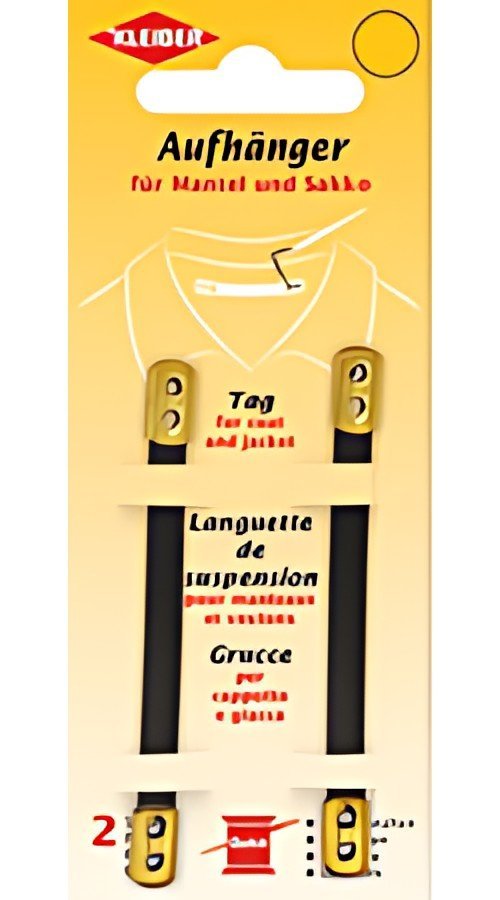 KLEIBER Bride de suspension pour manteau, similicuir, noir