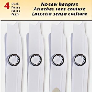 KLEIBER Attache-torchons sans couture, polyester, blanc