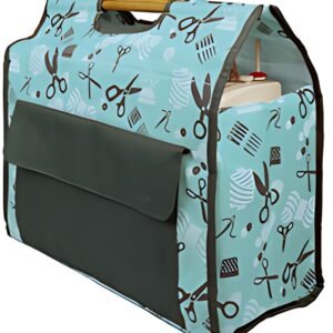 KLEIBER Sac pour machine à coudre, turquoise/gris