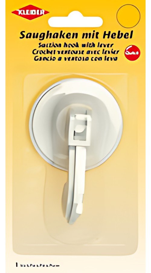 KLEIBER Crochet ventouse, plastique, blanc