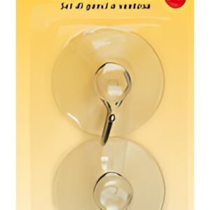 KLEIBER Crochet ventouse, set de 2, plastique, transparent